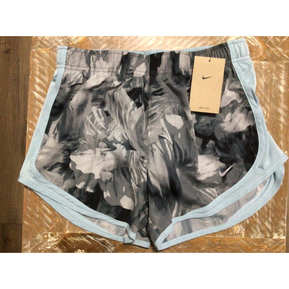 Nike Women's Tempo Brief Lined Shorts Grey Floral Print DV9862 010 Size XS